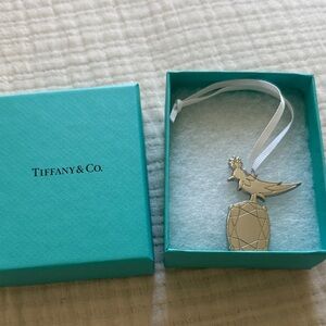 Tiffany & Co. Silver Bird Ornament with Blue Box